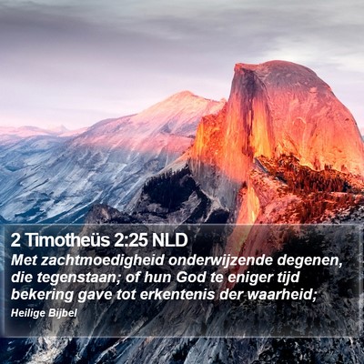 2 Timotheüs 2:25 NLD Bible Verse Image