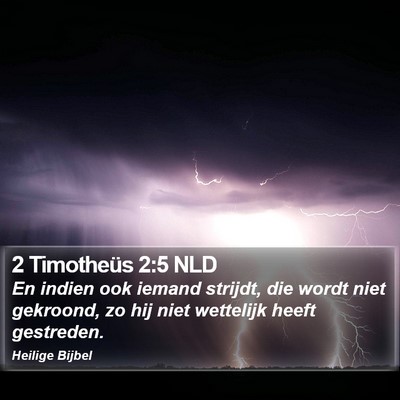 2 Timotheüs 2:5 NLD Bible Verse Image