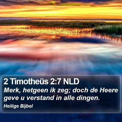 2 Timotheüs 2:7 NLD Bible Verse Image