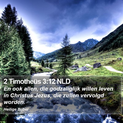 2 Timotheüs 3:12 NLD Bible Verse Image