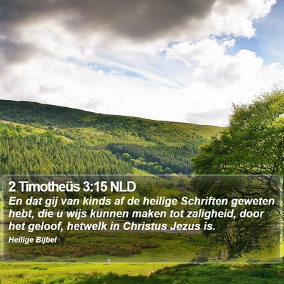 2 Timotheüs 3:15 NLD Bible Verse Image