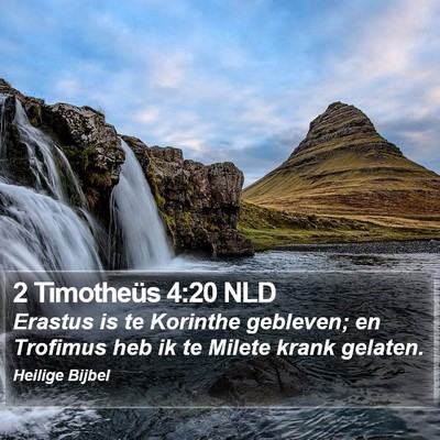 2 Timotheüs 4:20 NLD Bible Verse Image