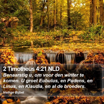 2 Timotheüs 4:21 NLD Bible Verse Image