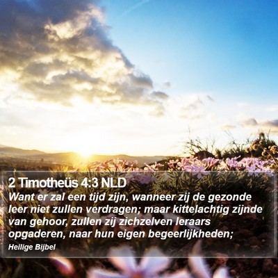 2 Timotheüs 4:3 NLD Bible Verse Image