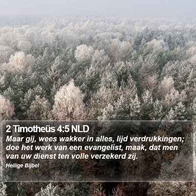 2 Timotheüs 4:5 NLD Bible Verse Image