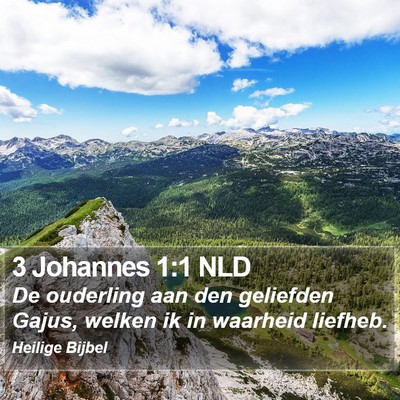 3 Johannes 1:1 NLD Bible Verse Image
