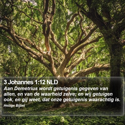 3 Johannes 1:12 NLD Bible Verse Image