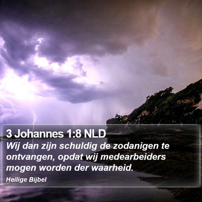3 Johannes 1:8 NLD Bible Verse Image