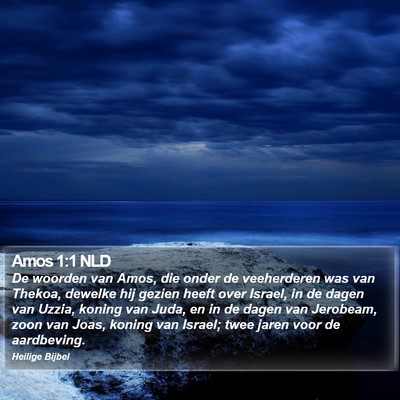 Amos 1:1 NLD Bible Verse Image