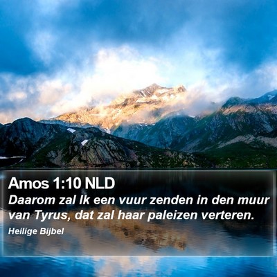 Amos 1:10 NLD Bible Verse Image