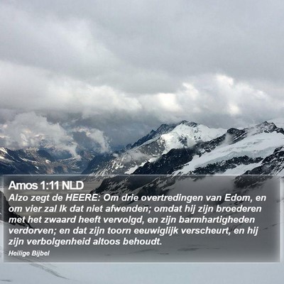 Amos 1:11 NLD Bible Verse Image
