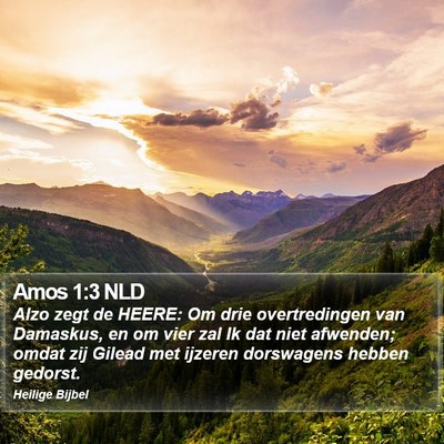 Amos 1:3 NLD Bible Verse Image