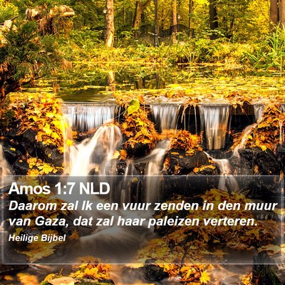 Amos 1:7 NLD Bible Verse Image