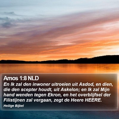 Amos 1:8 NLD Bible Verse Image