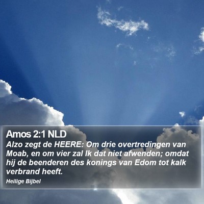 Amos 2:1 NLD Bible Verse Image
