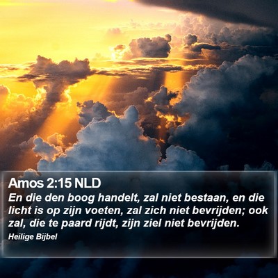 Amos 2:15 NLD Bible Verse Image