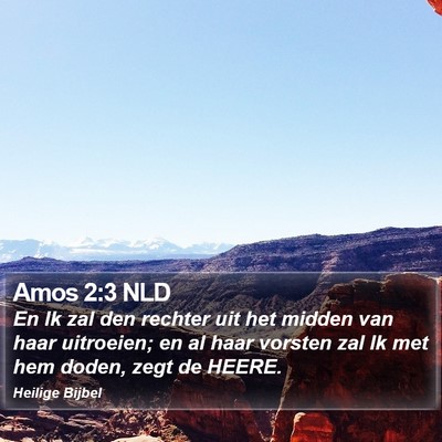 Amos 2:3 NLD Bible Verse Image
