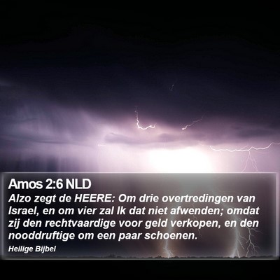 Amos 2:6 NLD Bible Verse Image
