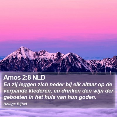 Amos 2:8 NLD Bible Verse Image