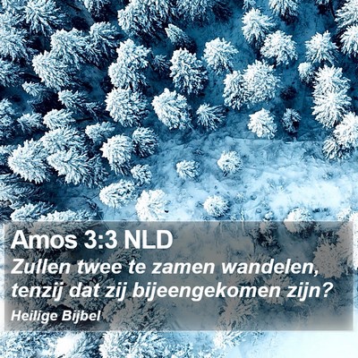 Amos 3:3 NLD Bible Verse Image