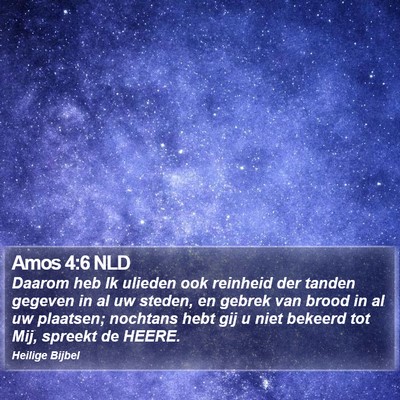 Amos 4:6 NLD Bible Verse Image