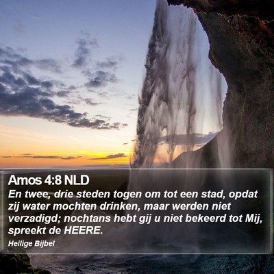 Amos 4:8 NLD Bible Verse Image
