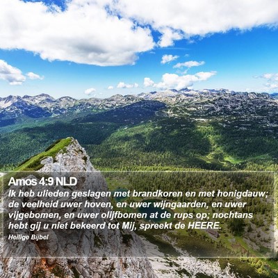Amos 4:9 NLD Bible Verse Image