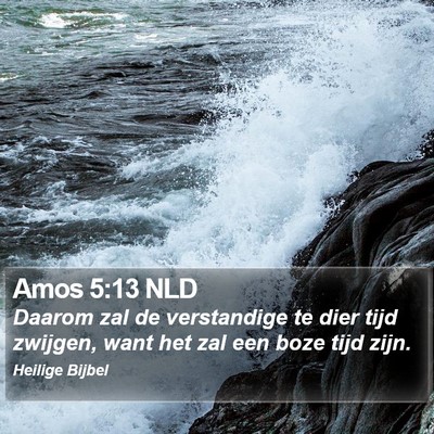 Amos 5:13 NLD Bible Verse Image
