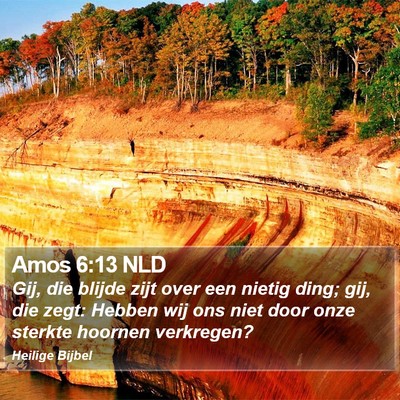 Amos 6:13 NLD Bible Verse Image