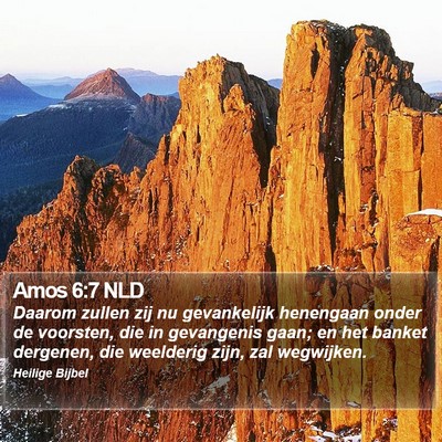 Amos 6:7 NLD Bible Verse Image