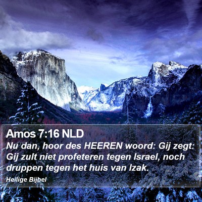 Amos 7:16 NLD Bible Verse Image