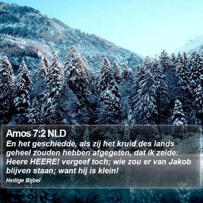 Amos 7:2 NLD Bible Verse Image