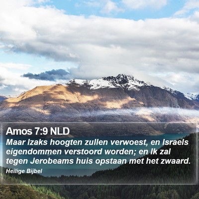 Amos 7:9 NLD Bible Verse Image