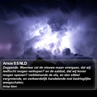 Amos 8:5 NLD Bible Verse Image