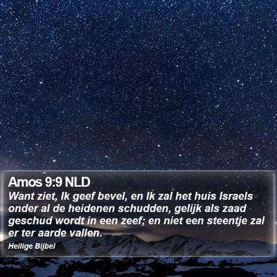 Amos 9:9 NLD Bible Verse Image