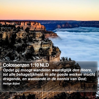 Colossenzen 1:10 NLD Bible Verse Image