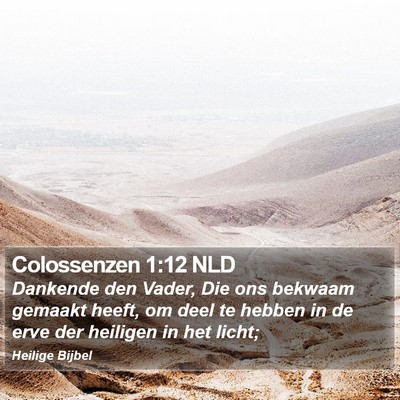 Colossenzen 1:12 NLD Bible Verse Image