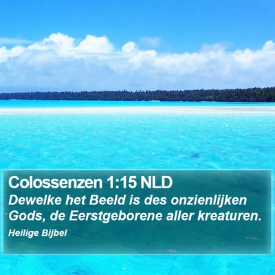 Colossenzen 1:15 NLD Bible Verse Image