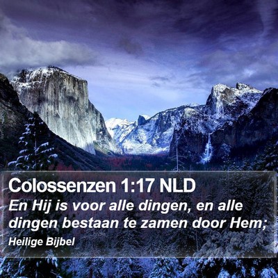 Colossenzen 1:17 NLD Bible Verse Image