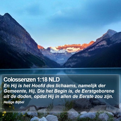 Colossenzen 1:18 NLD Bible Verse Image