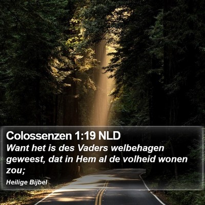 Colossenzen 1:19 NLD Bible Verse Image