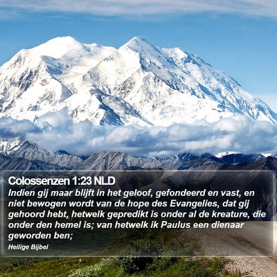 Colossenzen 1:23 NLD Bible Verse Image