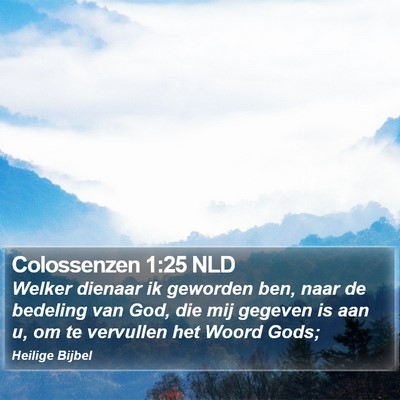 Colossenzen 1:25 NLD Bible Verse Image