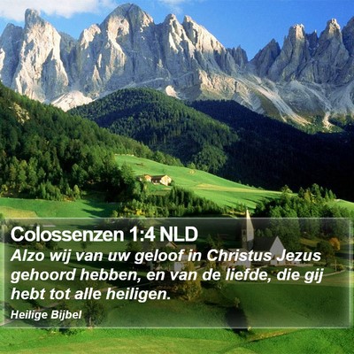 Colossenzen 1:4 NLD Bible Verse Image