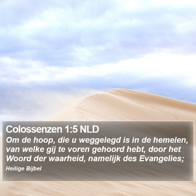 Colossenzen 1:5 NLD Bible Verse Image