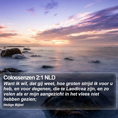 Colossenzen 2:1 NLD Bible Verse Image