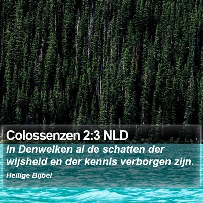 Colossenzen 2:3 NLD Bible Verse Image