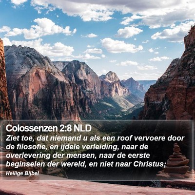 Colossenzen 2:8 NLD Bible Verse Image