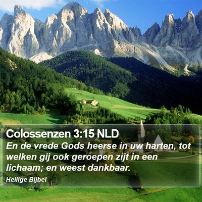 Colossenzen 3:15 NLD Bible Verse Image