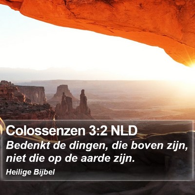 Colossenzen 3:2 NLD Bible Verse Image